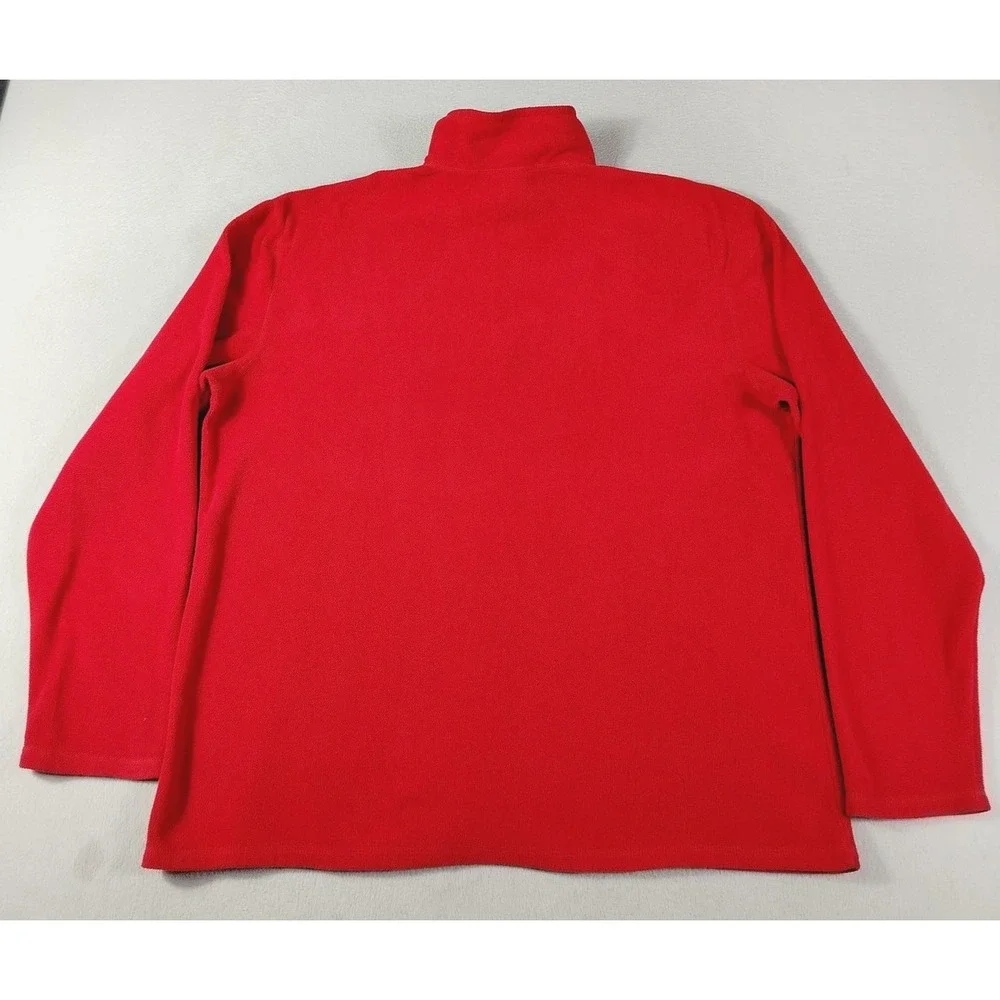 The North Face Pullover Mens XL Red Fleece 1/4 Zip Polartec Hiking Gorpcore